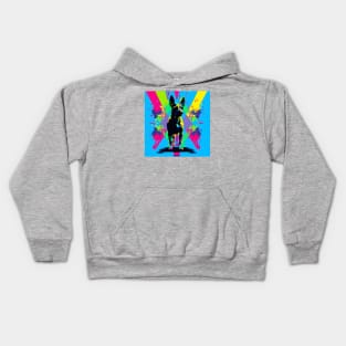 Rat Terrier Colorful Graphic Kids Hoodie